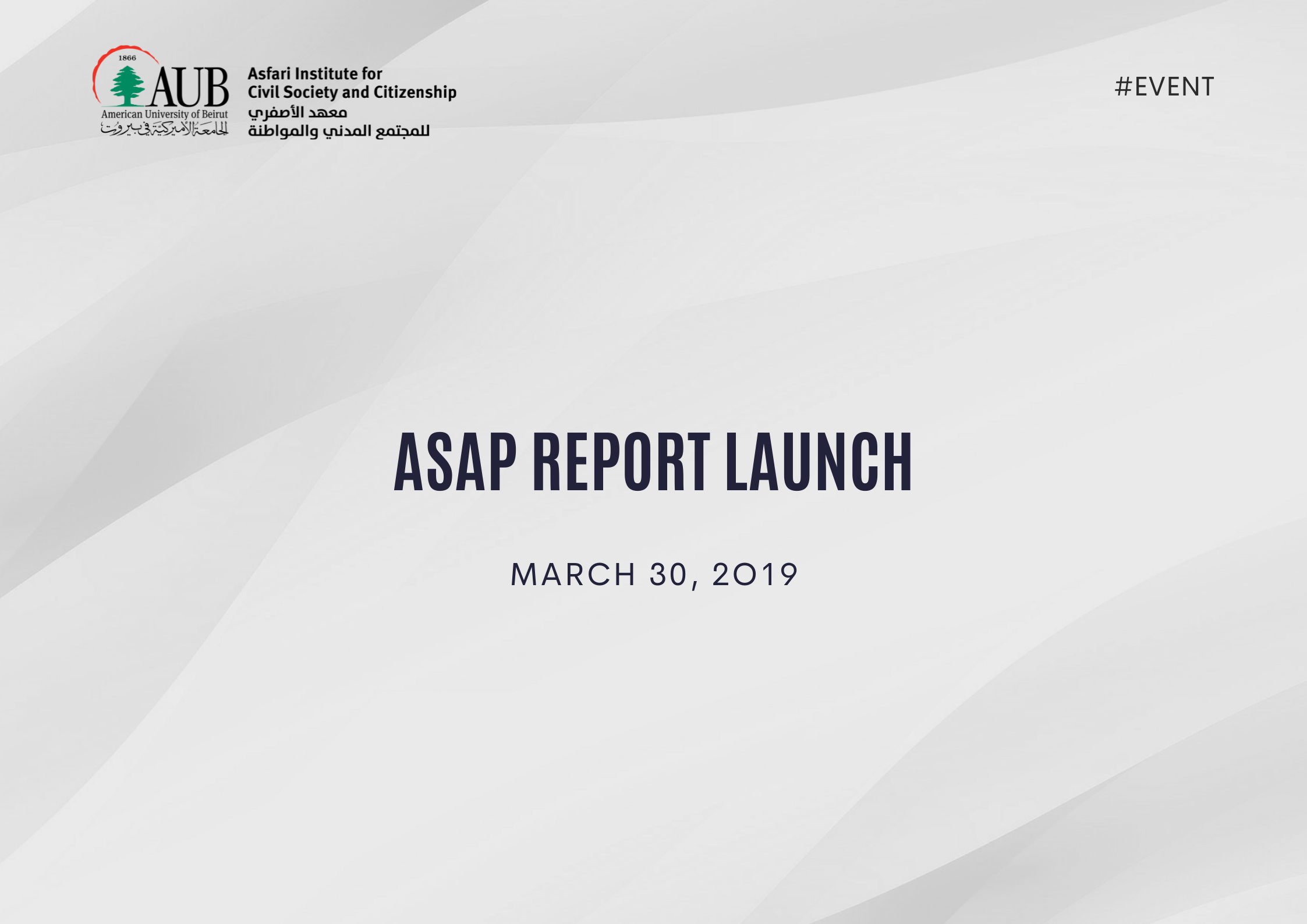 ASAP Report Launch