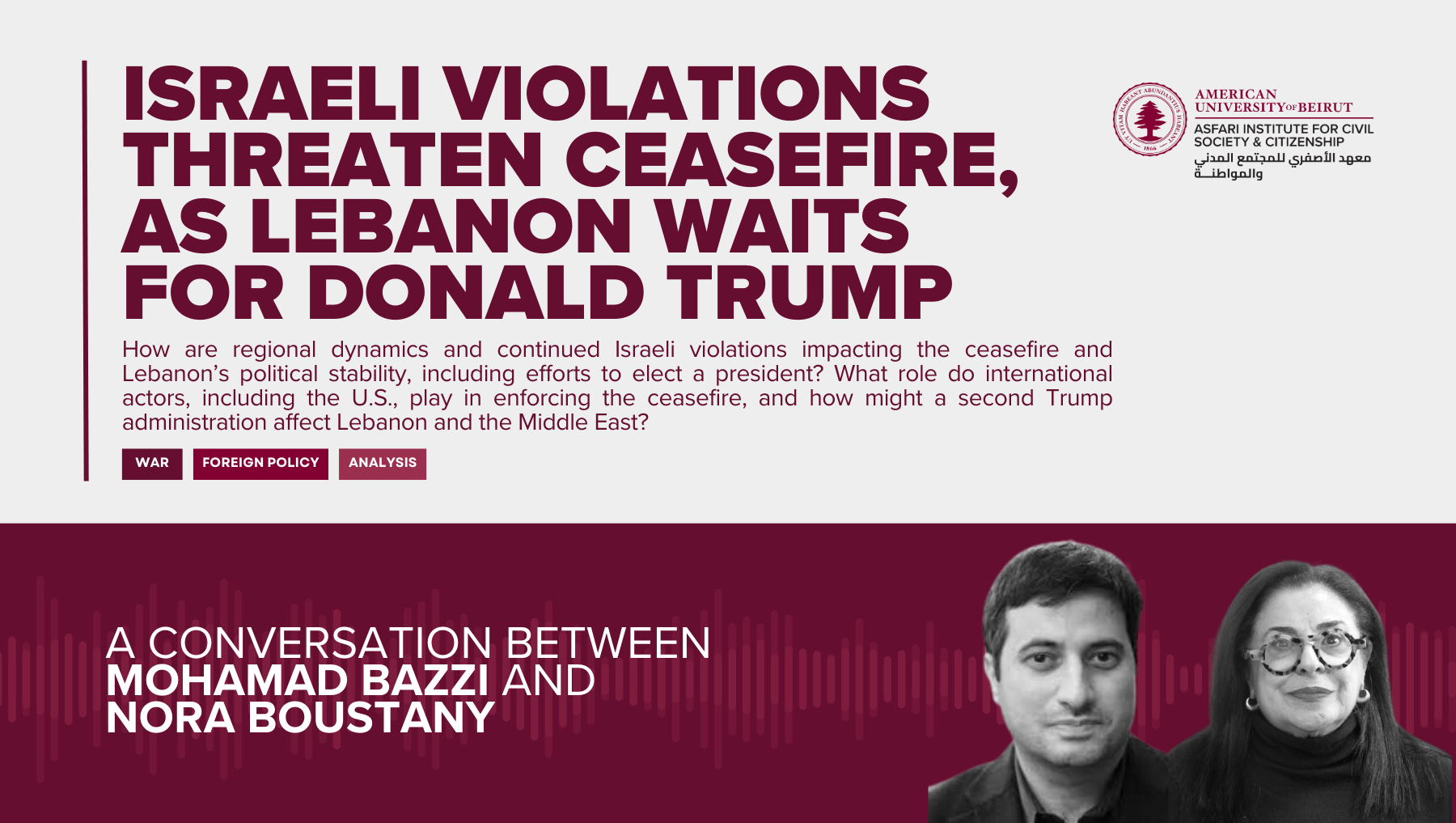 #3 | Israeli Violations Threaten Ceasefire, as Lebanon Waits for Donald Trump