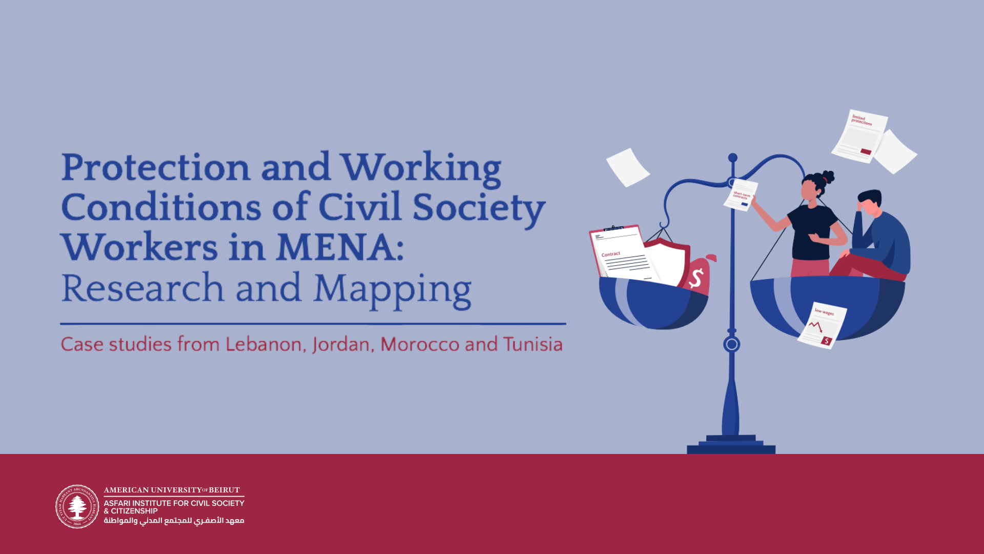 Protection and Working Conditions of Civil Society Workers in MENA: Research and Mapping