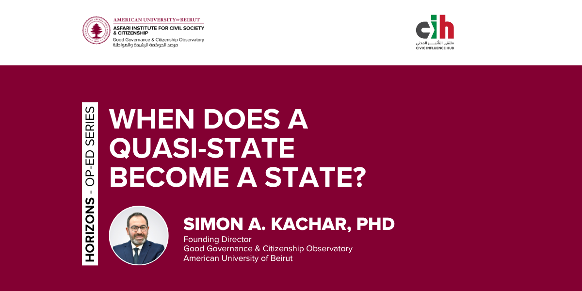 When Does a Quasi-State Become a State?