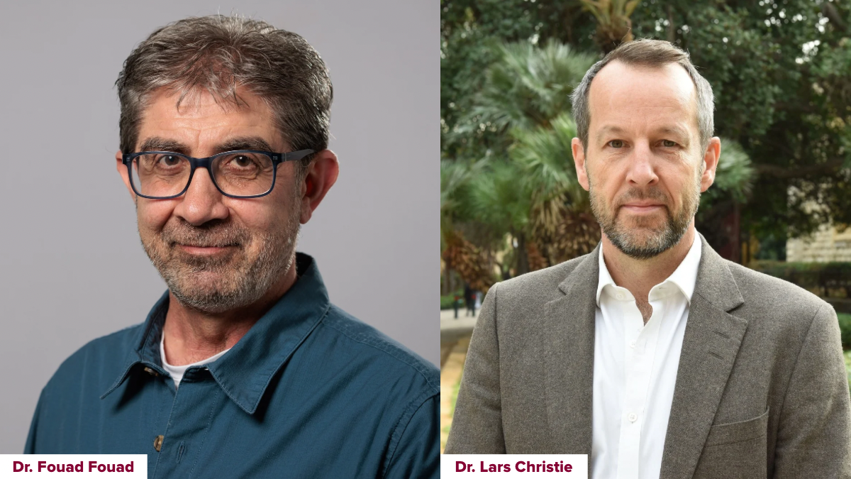 Dr. Fouad Fouad and Dr. Lars Christie join the Asfari Institute as Senior Research Affiliates