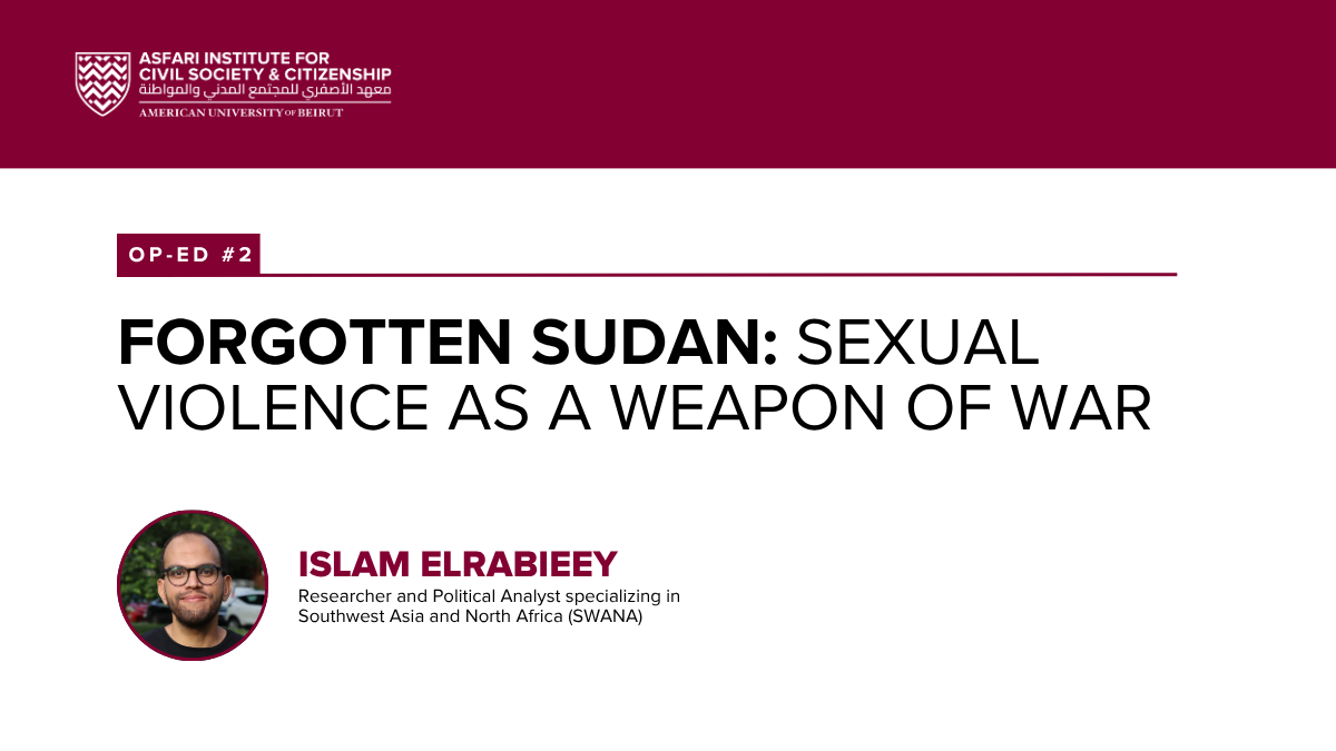 Forgotten Sudan: Sexual Violence as a Weapon of War
